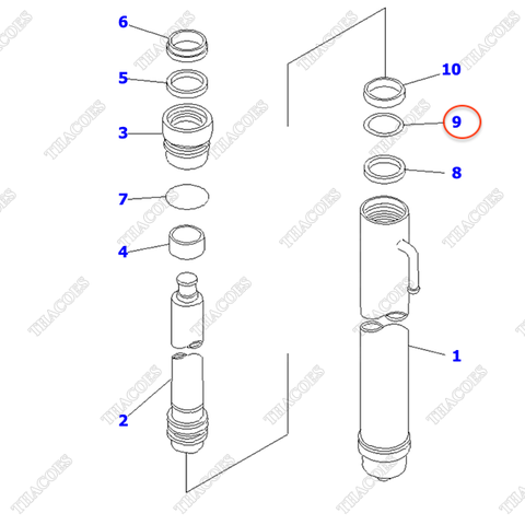 Căn đệm KB30461-50039 (cột 2T2L cao 3m-5m)