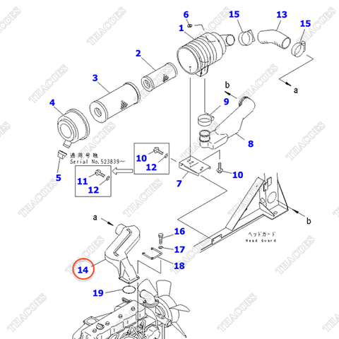 Ống nạp gió 3EB-02-34620
