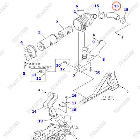 Ống nạp gió 3EB-02-34610