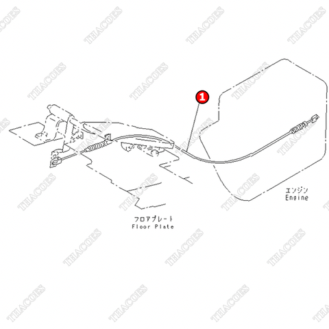 Cáp chân ga 3EB-37-31460