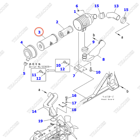 Lọc gió ngoài 3EB-02-34750; 3EB-02-63210