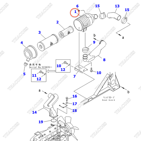 Hộp lọc gió tinh 3EB-02-34711; 3EB-02-34710