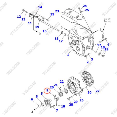Càng cua, càng đẩy 3EB-10-31181SA; 3EB-10-31180SA (MT)