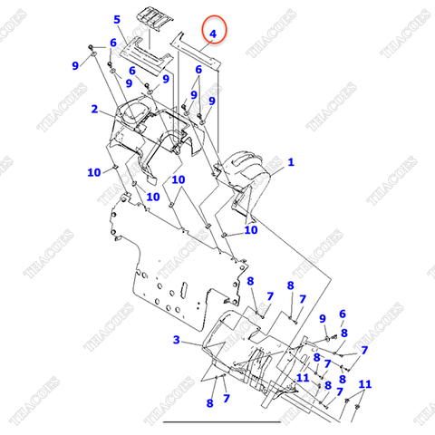 Vỏ ốp cabin 3EB-50-52540