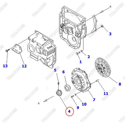 Bi tê bàn ép côn 3EB-10-41120 (MT)
