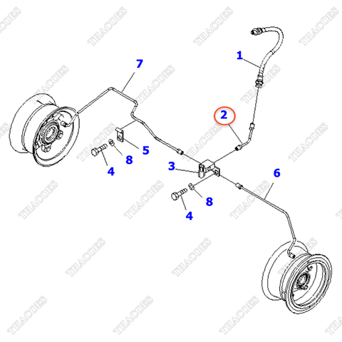 Ống dầu phanh 3EB-38-51180