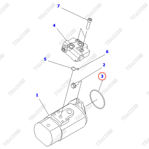 Vòng đệm oring 07000-02080; 07000-12080