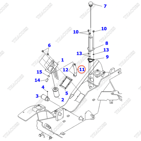 Ống dầu thủy lực 3EB-66-53830