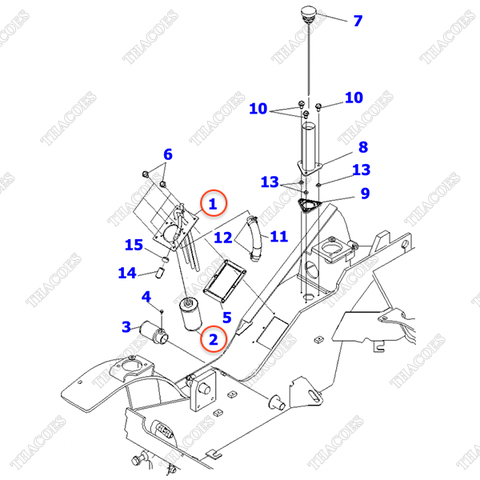 Cụm nắp thùng dầu 3EB-66-59051