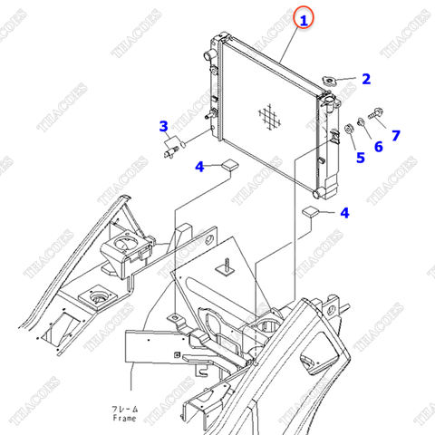 Két nước động cơ 3EB-04-41310 (WC)