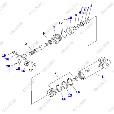 Phớt cổ 308-818-2520; 34B-64-11150 (K21) (2T2L) (5,5-6m)