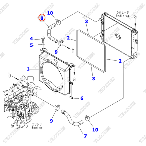 Ống nước trên 3EB-04-42420