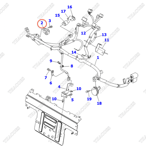 Còi cảnh báo 3EB-55-51770 (lùi)