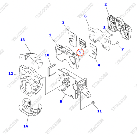 Đồng hồ báo giờ hoạt động YZ68322-080; 3EB-55-68951