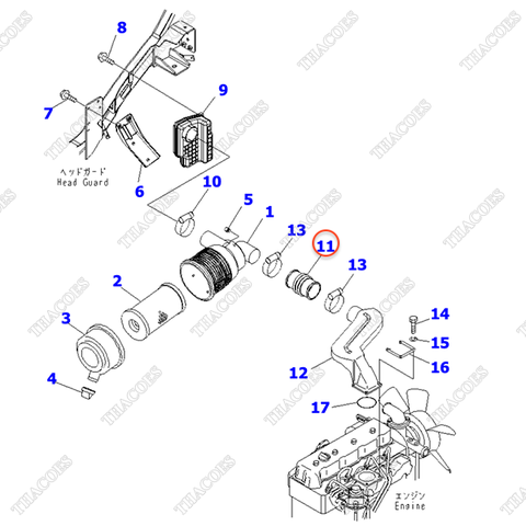 Ống nạp gió 3EB-02-44610