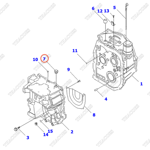 Nắp tiếp dầu hộp số 3EB-15-31271