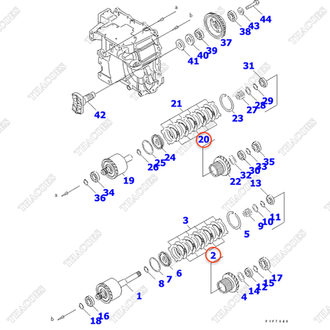 Đĩa ma sát 3EB-15-51170 (tổng 12 cái)