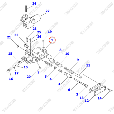 Cụm van chia dầu số 3EB-15-68010