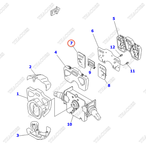 Đồng hồ báo nhiên liệu YZ54522-051; YZ54522-050