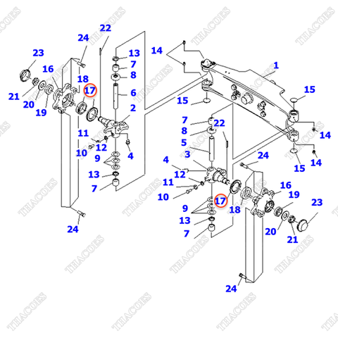Phớt bụi moay ơ 3EB-24-41330