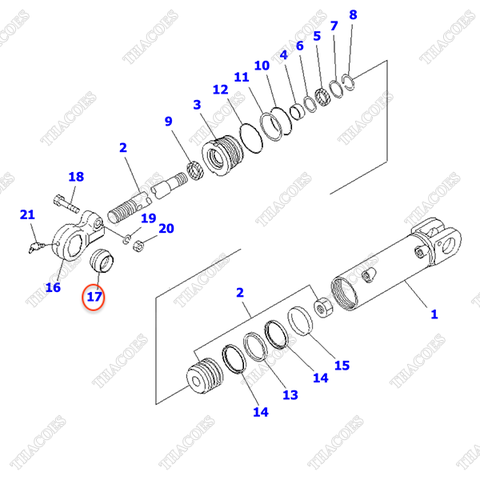 Bạc lót đầu xi lanh 3EB-64-44320