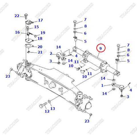 Cụm xi lanh lái 3EB-64-51112; 3EB-64-51110; 3EB-64-51113