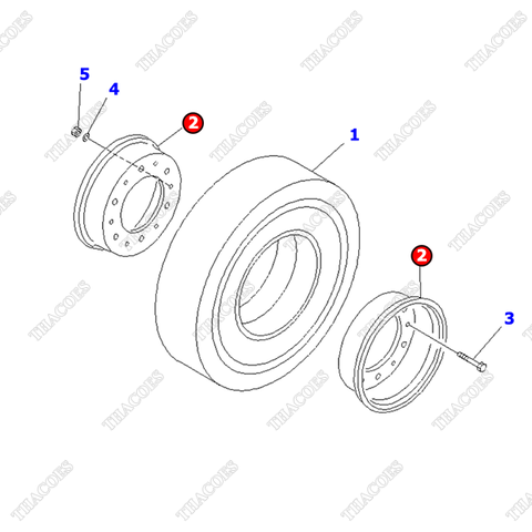La zăng ghép 3EB-28-00011; 34A-27-00082 (600-9)