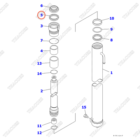 Phớt cổ KB30961-04512 (K23) (5.5m-6m) (2T2L)