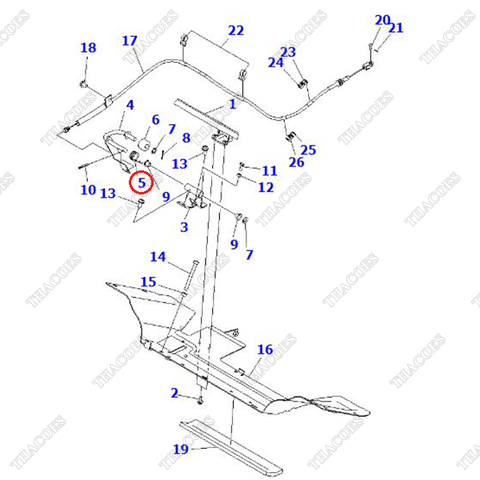 Lò xo chân ga 3EB-37-41150