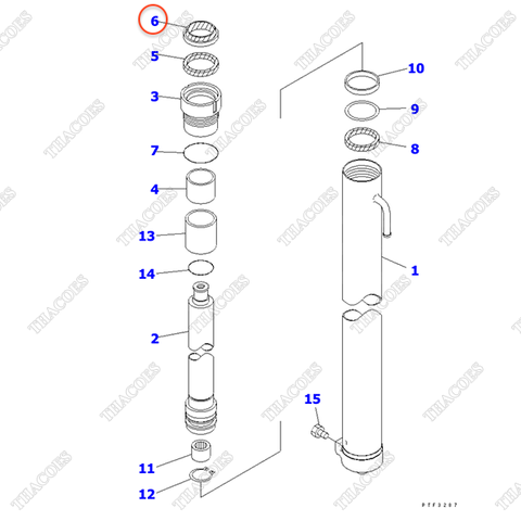 Phớt bụi KB30191-40025 (K22) (3-5m) (2T2L)