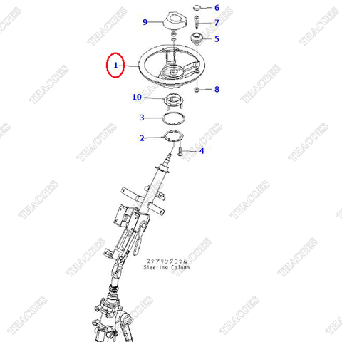 Vô lăng tay lái 3EB-33-41121