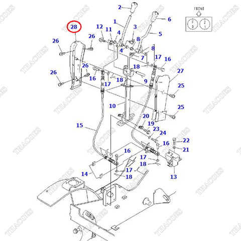 Ốp cột tay số 3EB-35-51183 (MT)