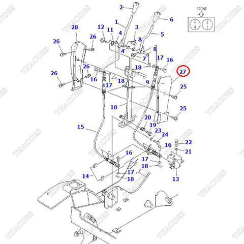 Ốp cột tay số 3EB-35-51173 (MT)