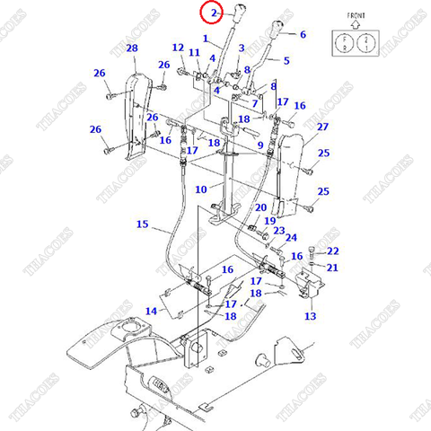 Tay nắm cần số nhanh chậm 3EB-35-21141 (MT)