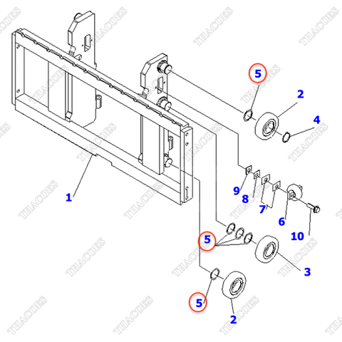 Căn đệm vòng bi 3EB-71-00060 (2T2L)