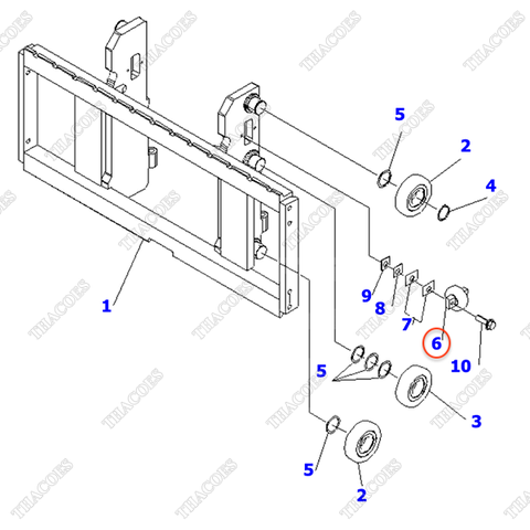 Vòng bi nâng ngang 3EB-71-33260 (2T2L)