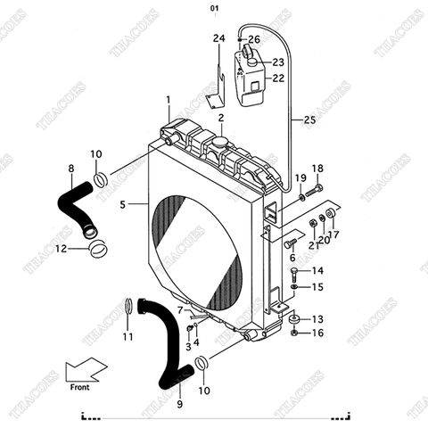 (8) Ống nước trên 230C2-12001