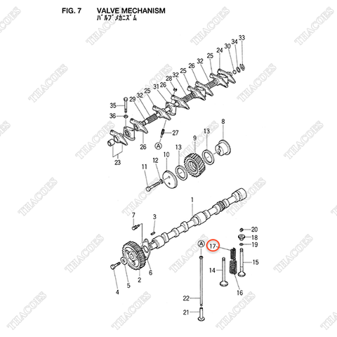 Lò xo xupap Z-5-12562-007-0