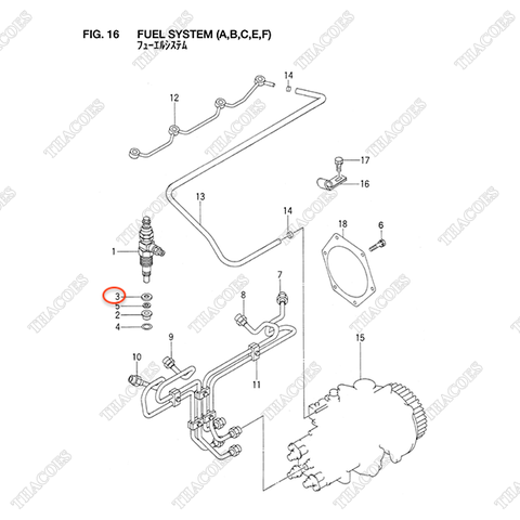Đệm kim phun Z-9-15315-026-0