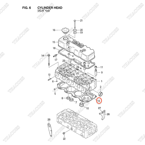 Gioăng mặt máy Z-8-97018-936-1
