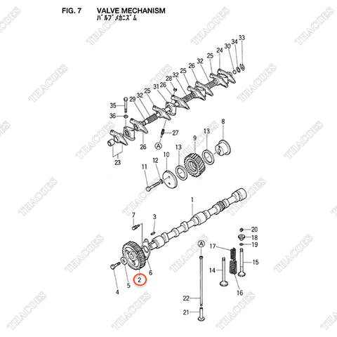 Bánh răng trục cam Z-9-12522-144-1 (Z=42)