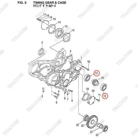 Vòng bi 03000-06207 (2 cái)
