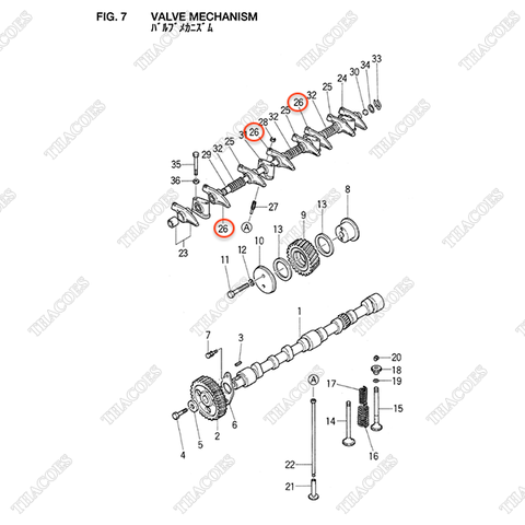 Tay cò Z-9-12611-349-0 (3 cái)