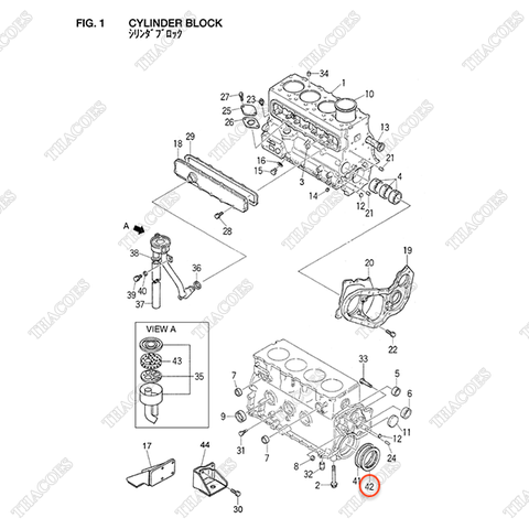 Phớt đuôi trục cơ Z-8-94111-750-1
