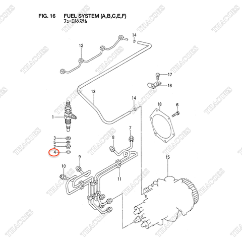 Đệm kim phun Z-9-15315-028-0
