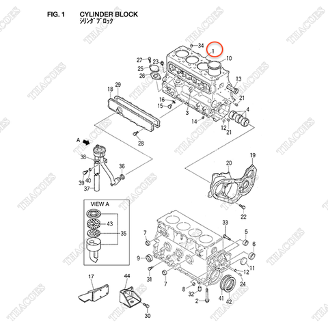 Thân máy (block) Z-5-11210-177-4