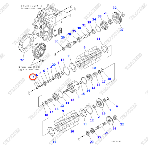 (1st) Phớt dầu xéc măng số 3EB-16-21240