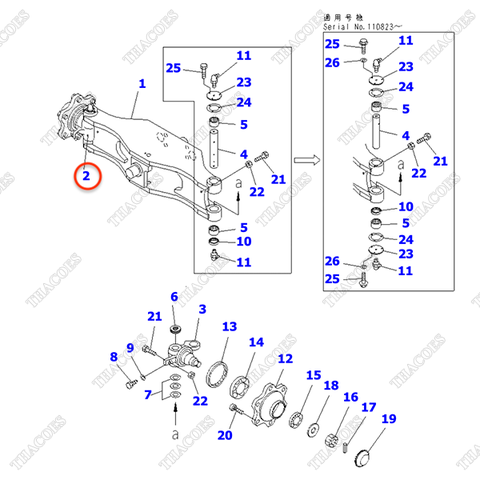 Khớp lái phải 3EC-24-31721