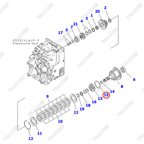 (2nd) Phớt dầu 3EC-16-31480 (xéc măng ly hợp)