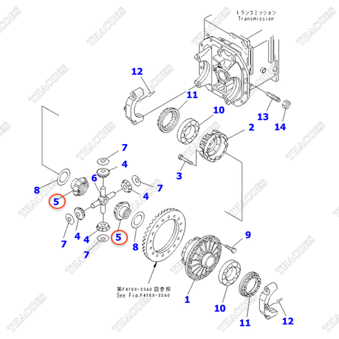 Bánh răng trục láp 3EC-21-31130